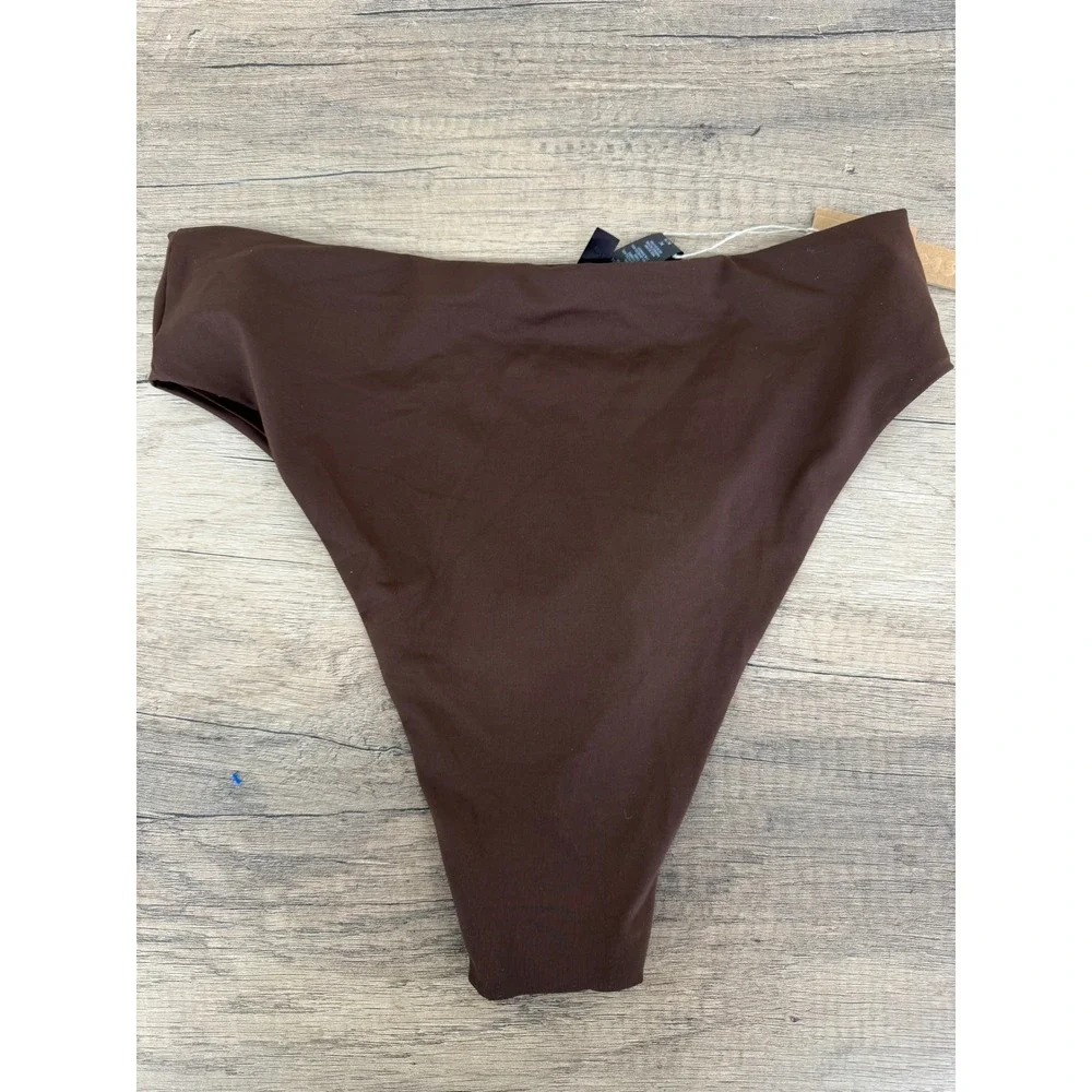 SKIMS Recycled Swim Mid Waist Bottom Cocoa Brown SW-MWB-0745 Medium NWT